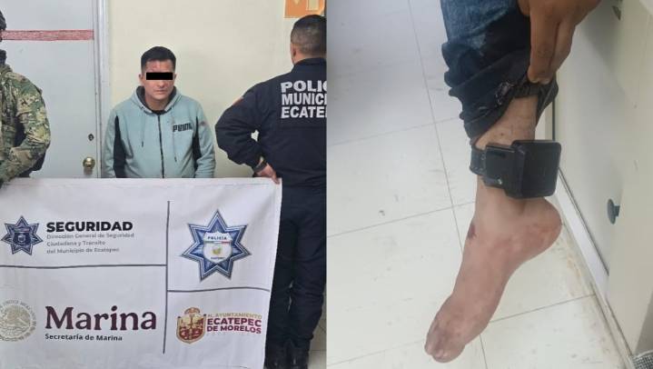 Detienen a hombre con brazalete electrónico