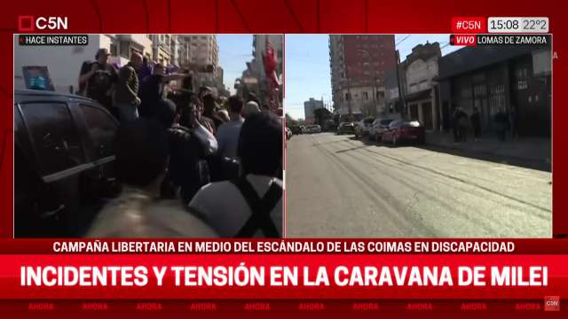 Así fue el ataque a Milei en Buenos Aires