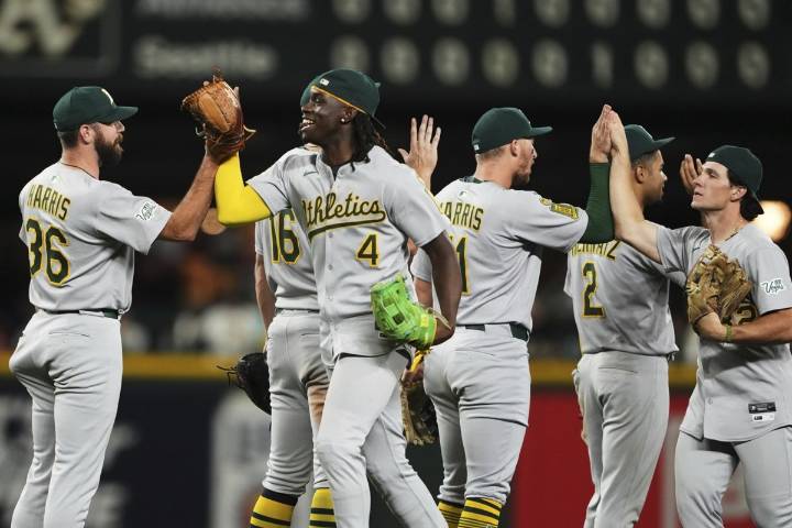 Athletics edge Mariners 2-1 in 10 innings as Seattle drops 3 back in AL West