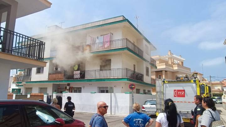 Incendio en una vivienda de la calle Zurbarán