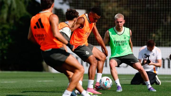 Franco Mastantuono tuvo su primer entrenamiento con el Real Madrid y habló de su…