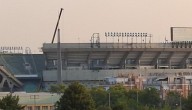Llega la primera grúa al estadio del Betis