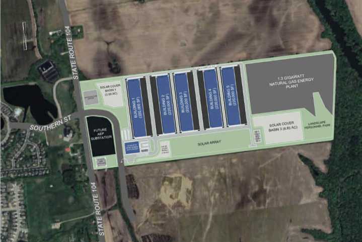 Proposed 152-Acre Data Center Campus in Commercial Point Borders Housing Development...