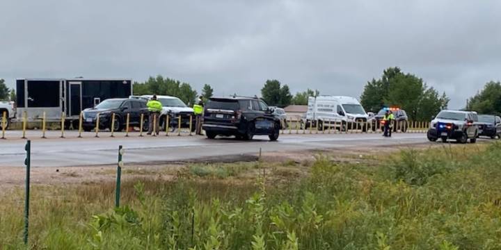 Stretch of Highway 24 closed in Falcon as deputies investigate crash