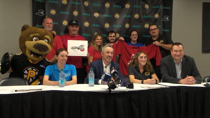 Providence Bruins, Special Olympics team up for floor ball
