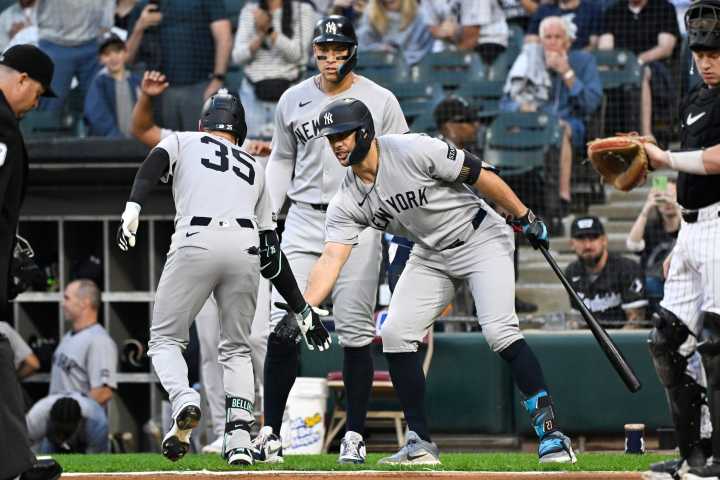 Yankees send injury-prone slugger to right field for second straight game, Anthony Volpe starts at shortstop