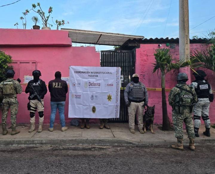 Detienen a tres personas y aseguran sustancias prohibidas en una colonia del sur de Mérida