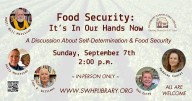 Join the Conversation: Food security-it's in our hands now