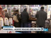Powerball jackpot reaches $501 million