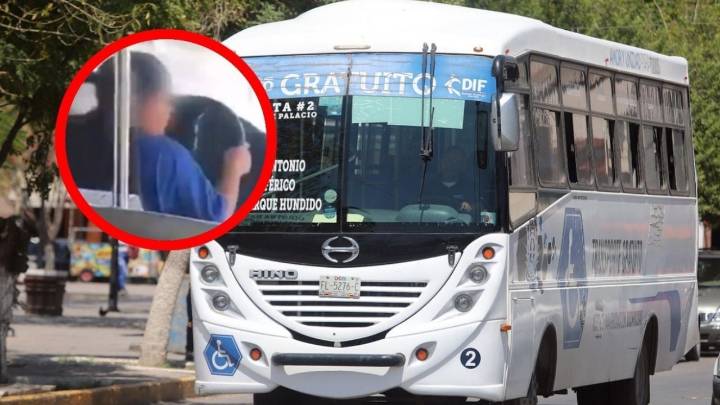 Niño es captado manejando camión urbano; no alcanzaba a ver por encima del volante