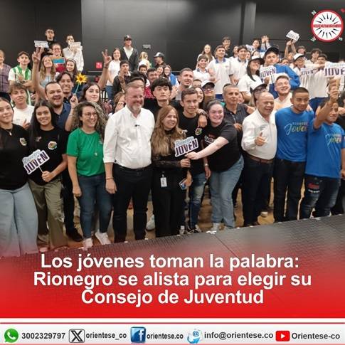 Los jóvenes toman la palabra: Rionegro se alista para elegir su Consejo de Juventud