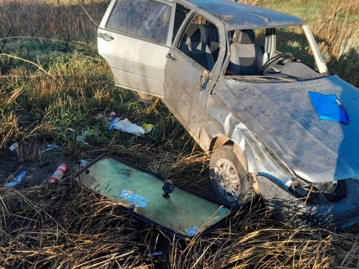 Intentó esquivar un animal y terminó volcando en la Ruta Provincial N° 9