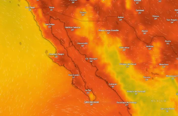Clima en La Paz y Los Cabos este martes 26 de agosto de 2025
