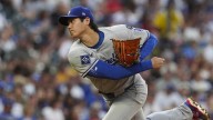 Dodgers’ Shohei Ohtani limping after comebacker, gets rocked by Rockies