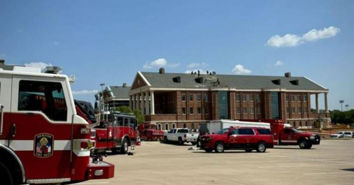 Two firefighters hospitalized after fire at new TWU Health Sciences Center