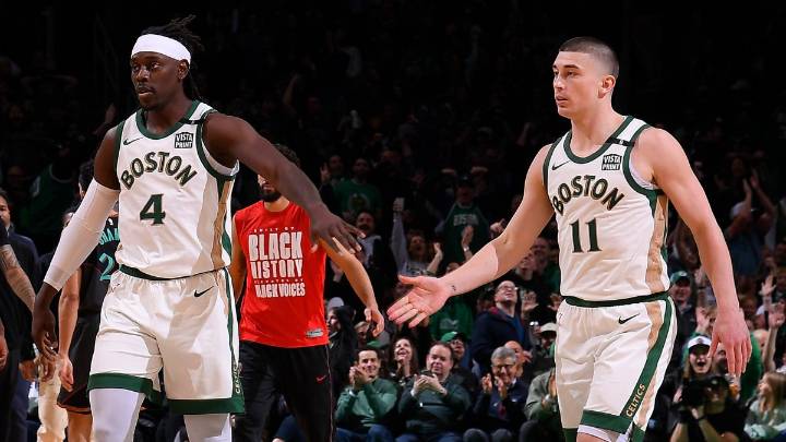 Holiday says Pritchard was toughest Celtics teammate to guard