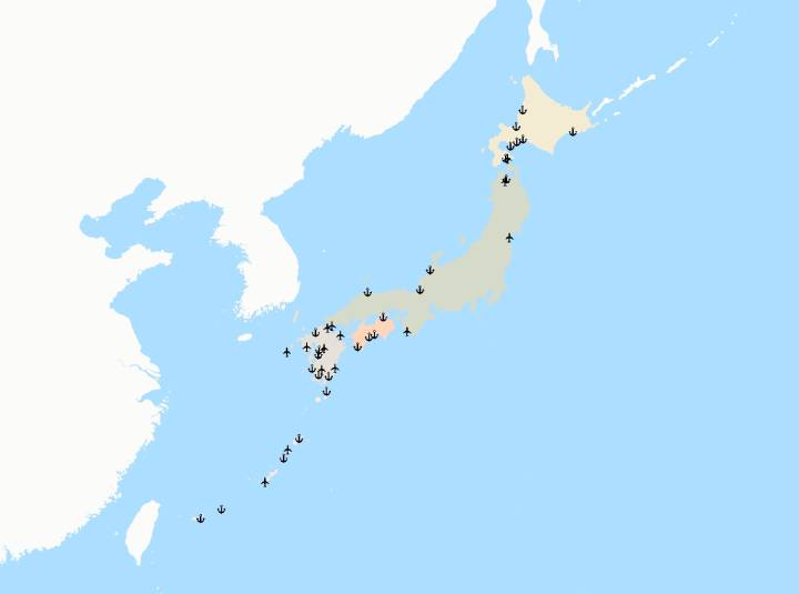 Map: US Ally Names Strategic Sites for China War