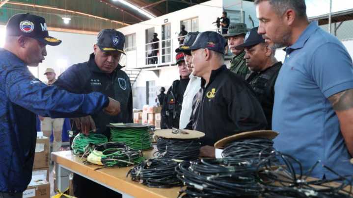 Ministro Cabello informó la incautación de más de 1 mil 500 kg de explosivos en Anzoátegui