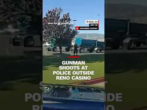 Newly released bodycam video shows gunman shoot at police outside Reno casino