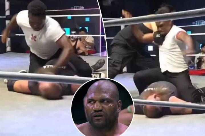 Rampage Jackson's son Raja 'pummels pro wrestler' in horrifying video