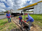 Aguas de Monagas inicia labores de recuperación en la avenida Cruz Peraza