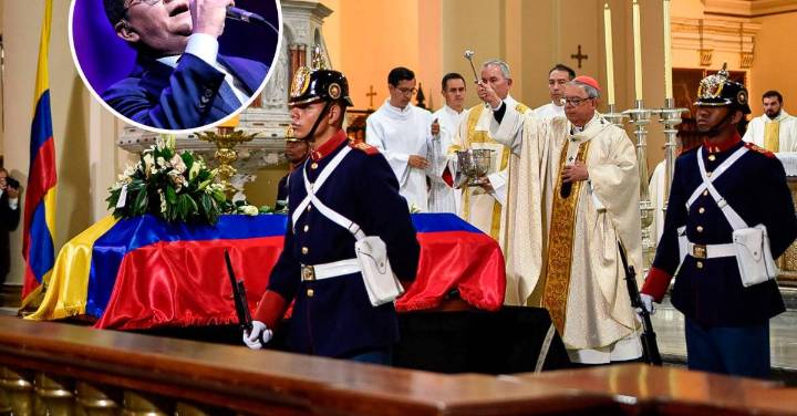 Video | La sentida interpretación de Yuri Buenaventura de El Guerrero en el funeral de Miguel Uribe Turbay