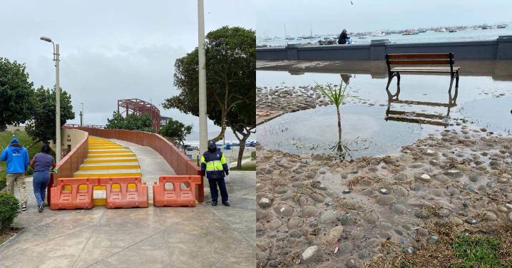 Callao: Anuncian cierre del malecón de La Punta tras oleaje anómalo que inundó la Plaza Grau
