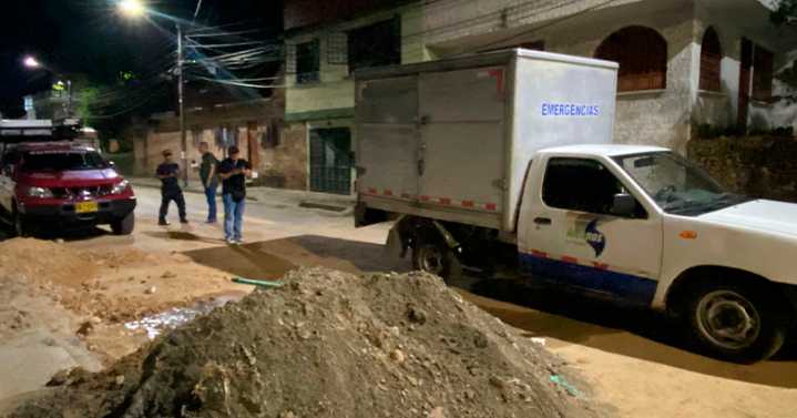 Accidente con una tubería de gas generó momentos de angustia en Ibagué