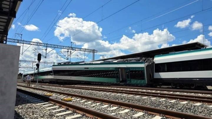 Vagón del Tren Maya se descarrilla en la estación Izamal