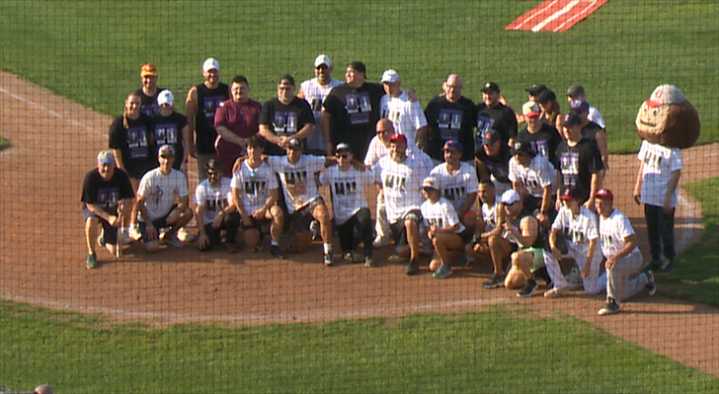 Celebrity softball game rallying for Crohn's disease at Eastwood Field