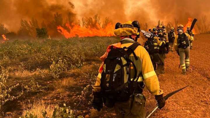 Solidaridad en Segovia con las provincias que están sufriendo el infierno de los incendios forestales: "Es la primera vez que nos movilizan por incendios"