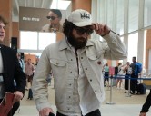 James Bond favourite virtually unrecognisable arriving in Venice with long beard