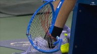 Medvedev smashes racket after US Open match disrupted