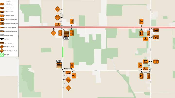 Snowberry Road closure starting Monday
