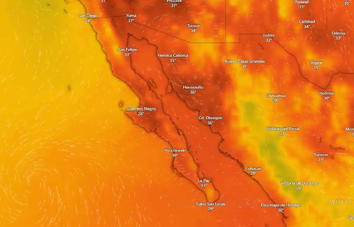 Clima en La Paz y Los Cabos este jueves 28 de agosto de 2025
