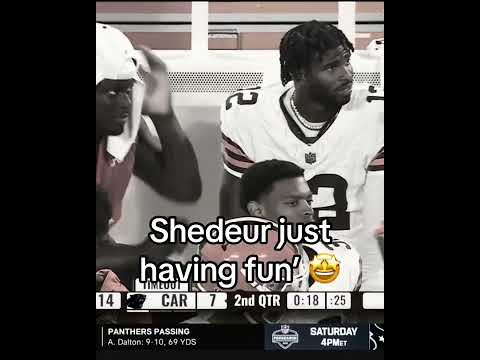 Look at Shedeur!! (📺 NFL Network)