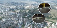 Babilla fue captada en pleno casco urbano de Montería en medio de fuerte aguacero