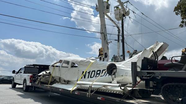 Brookhaven residents shaken by small plane crash in neighborhood
