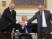 Leaders of Armenia and Azerbaijan shake hands and sign deal at White House peace summit