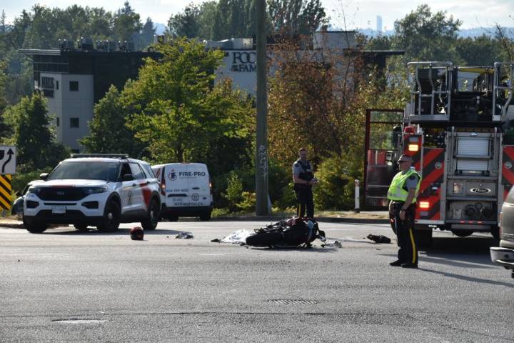 Motorcyclist dead after crash in Langley