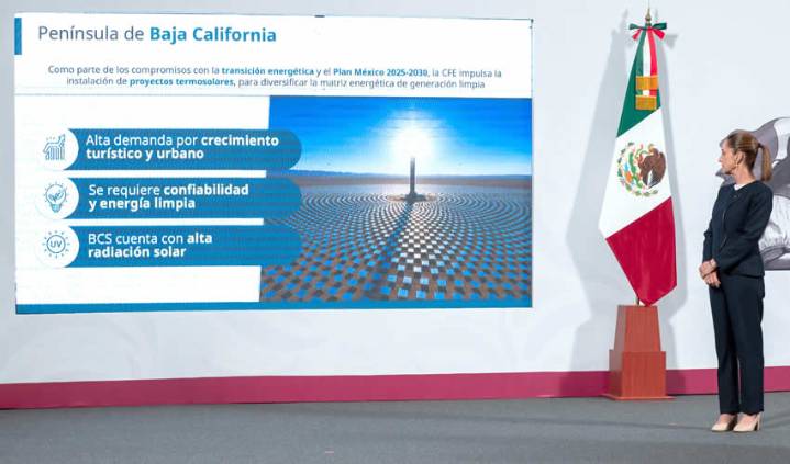 La CFE Construirá dos Centrales Termosolares en Baja California Sur Para Beneficiar Hasta 200 mil Hogares