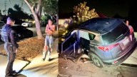 DUI suspect wrecks car after slamming into tree in San Bernardino County