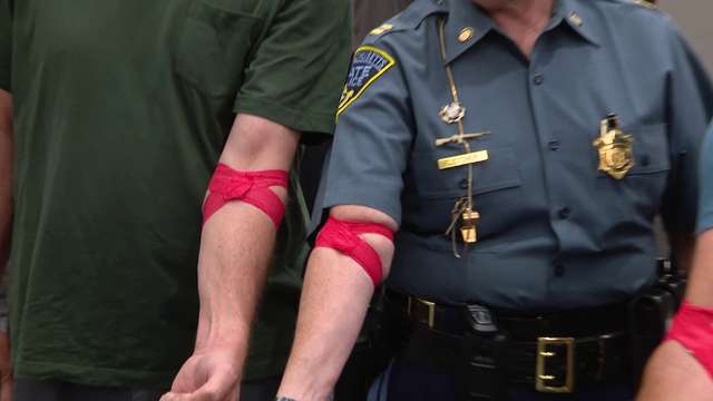 State police blood drive honors trooper hit by motorcycle, seriously injured