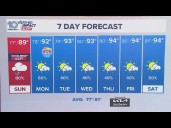10 Weather: Saturday late night forecast