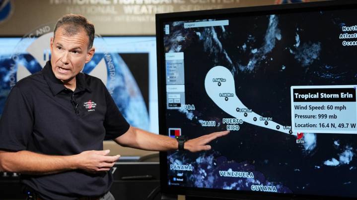 Hurricane Erin nears Caribbean, first hurricane of the 2025 season