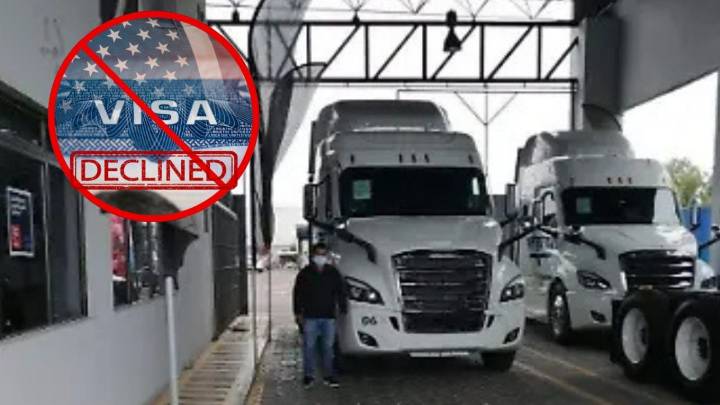 Pausan emisión de nuevas visas para operadores de transporte; ya no podrán cruzar a EU