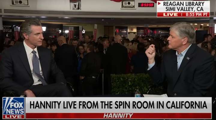 Sean Hannity Fires Back at Gavin Newsom For Questioning His Trump Support