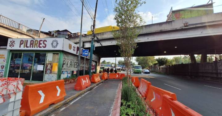 La CDMX coloca 'senderos verdes' en Calzada de Tlalpan para proteger a ciclistas