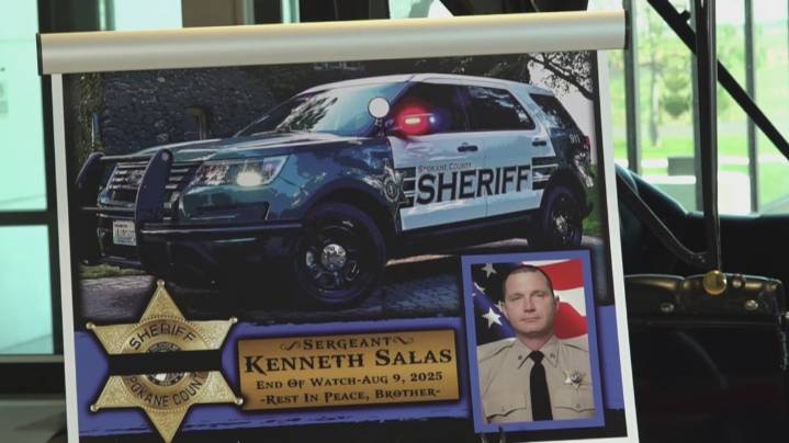 Spokane County Sheriff’s Office announces date for memorial service to honor Sergeant Ken Salas