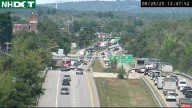 Wrong-way crash snarls traffic on I
